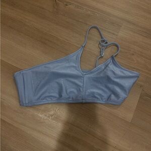 Aerie Sky Blue Ribbed Bikini Top